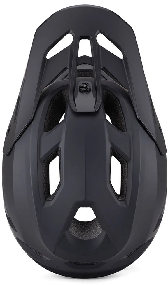 Dviratininko šalmas fullface Wozinsky su odpinanym daszkiem 57-59 cm - juoda