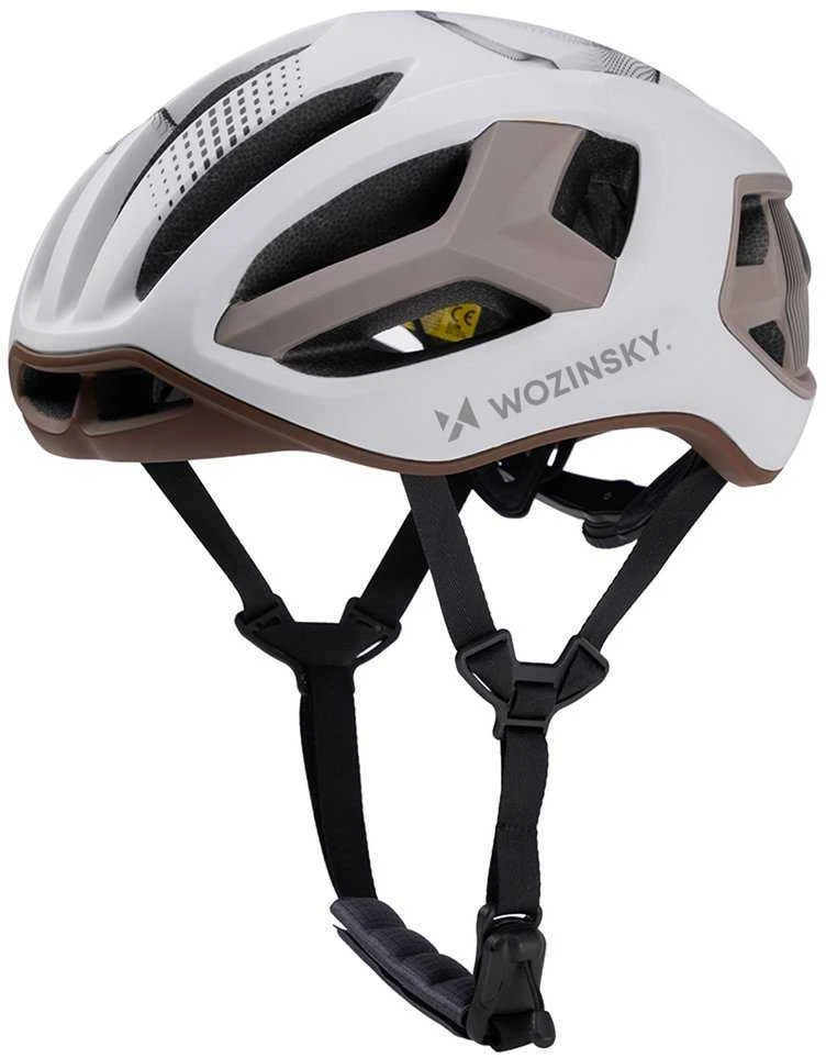 Wozinsky Ultralengvas plento dviratininko šalmas 54–58 cm – pilkai rudas