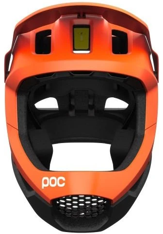 Dviračio šalmas visą veidą dengiantis POC Otocon Race Mips, oranžinis