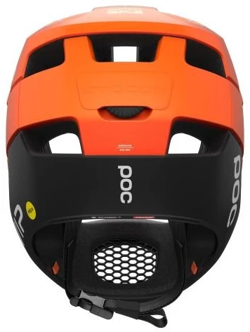 Dviračio šalmas visą veidą dengiantis POC Otocon Race Mips, oranžinis