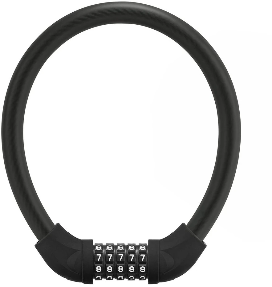 Rockbros RKS870-BK dviračio spyna su kodu, plieno lynas, 85 cm - juodas