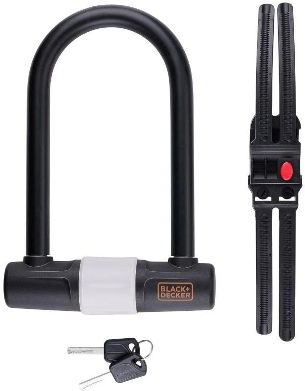 Black & Decker Juodas & Decker - Dviračio spyna / U formos spyna 14x25 cm