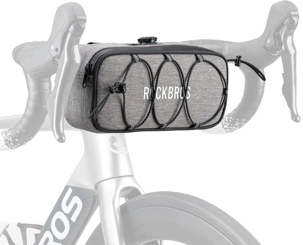 Rockbros TL001 ROAD TO SKY 1.9L Atsparus vandeniui Handlebar Bike Bag - Gray