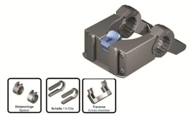 Dviračio vairo laikiklis MTS System M.T.S.-4, 22,2–31,8 mm
