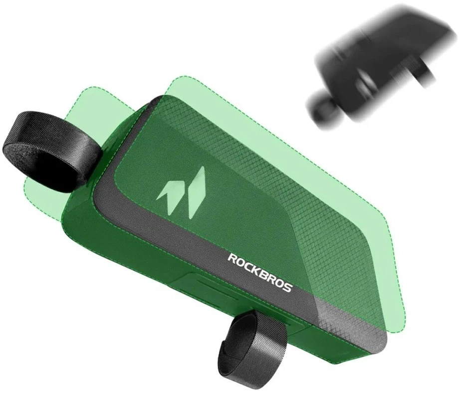 Rockbros AS-151 RideMate Atsparus vandeniui Top Tube Bag - Juodas
