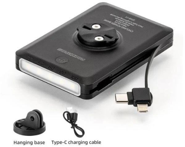 Dviračio žibintas 5000mAh, C tipo įkrovimas, Rockbros