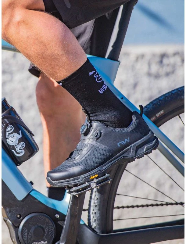 Dviračių batai plokštiems pedalams Northwave Crossland Plus, juodi