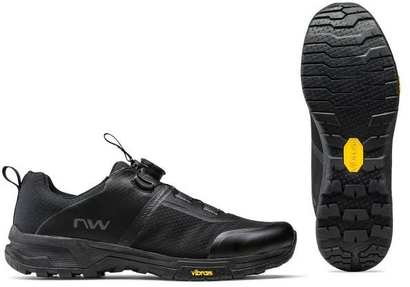 Dviračių batai plokštiems pedalams Northwave Crossland Plus, juodi