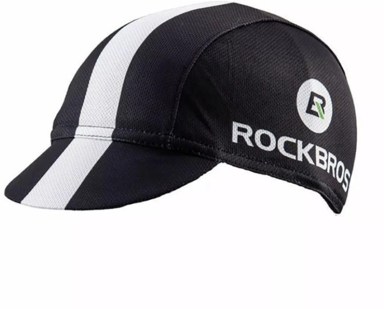 Dviračių kepuraitė juoda ir balta Rockbros