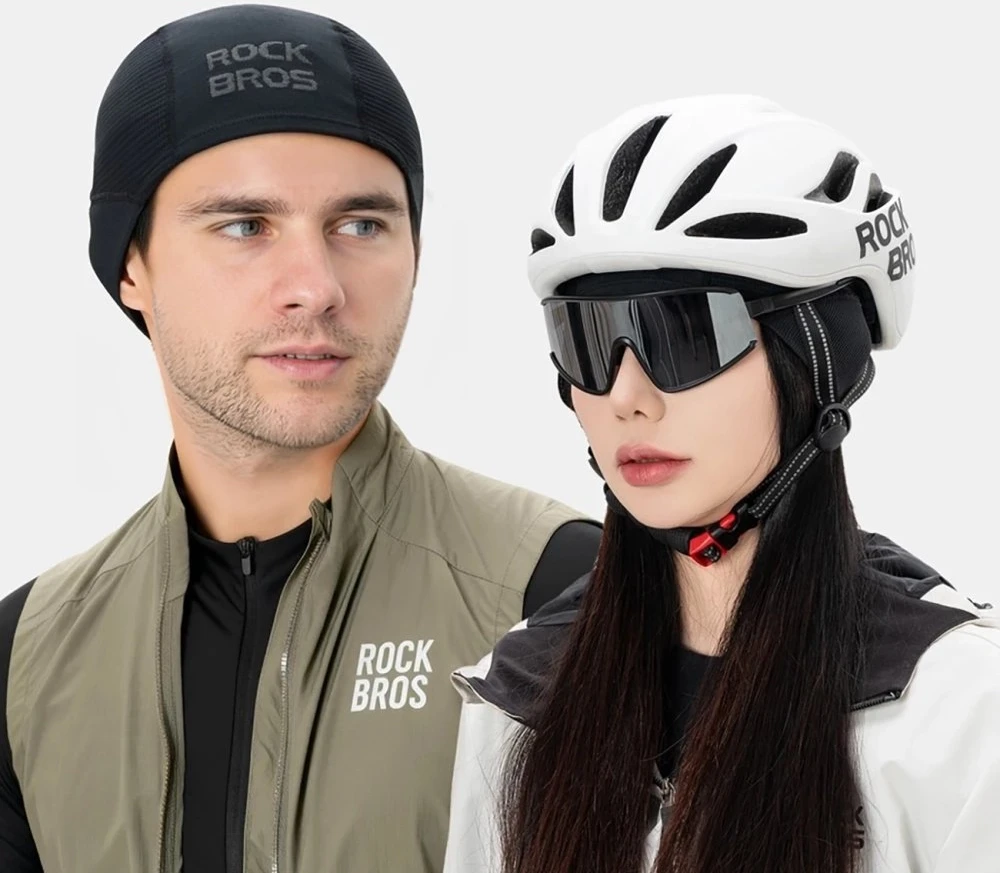 Rockbros LF25956 Besiūlė megzta dviratininko kepuraitė - Juodas