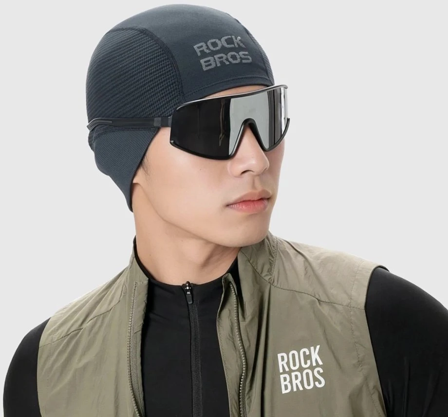 Rockbros LF25956 Besiūlė megzta dviratininko kepuraitė - Juodas