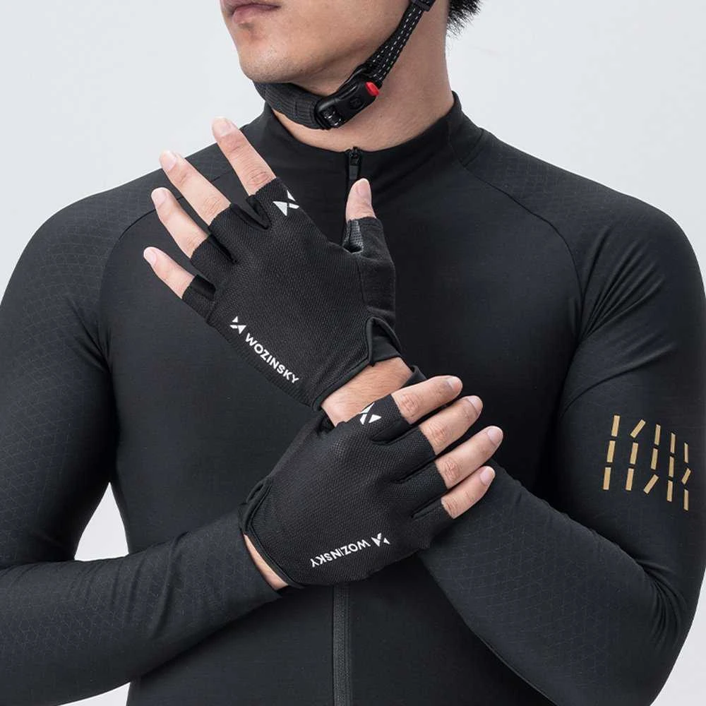 Wozinsky WRR-01M cycling pirštinės dydis M - juodas