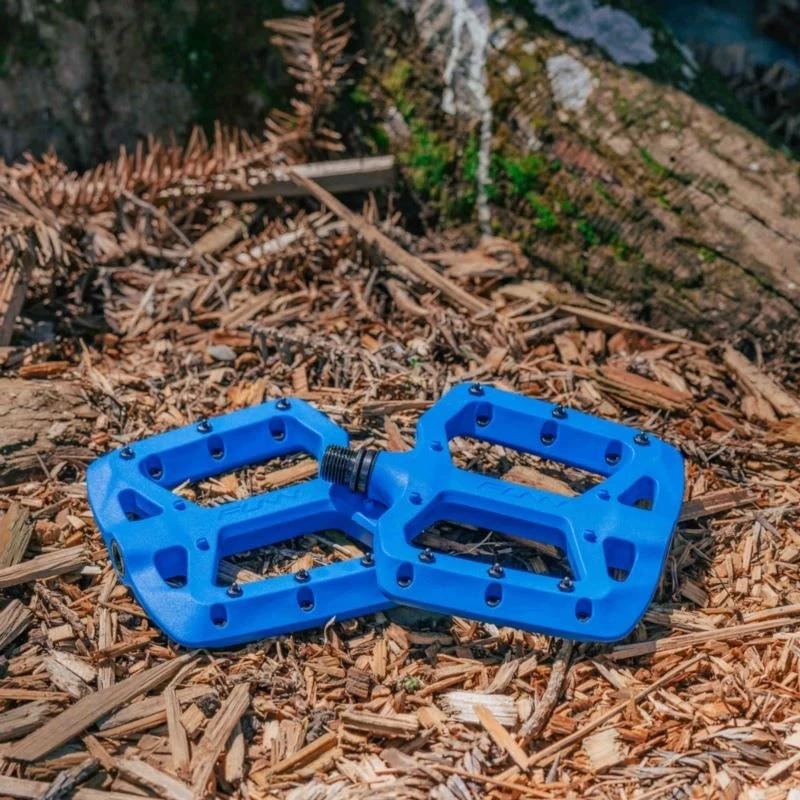 Dviračių platforminiai pedalai FUNN Taipan, mėlyni