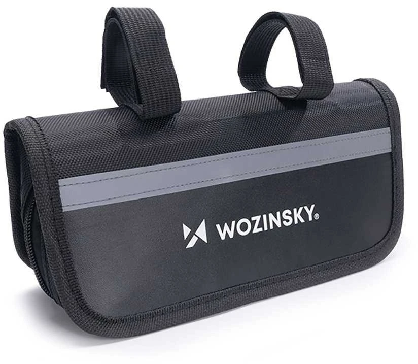 Wozinsky WMZ-01N įrankių rinkinys, 16 viename dviračio daugiafunkcis įrankis, pompa, veržliarakčiai, kameros rinkinys - juodas