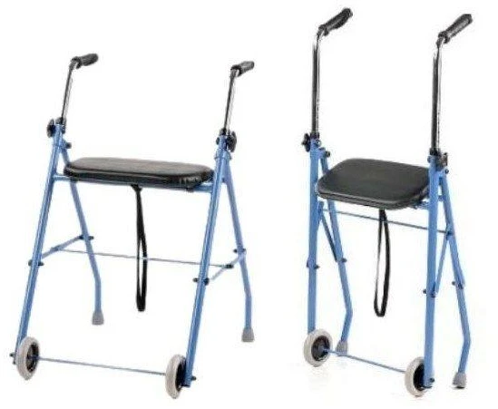 Armedical Vaikštynė - Dviejų Ratų Reabilitacijos Atrama - Mėlyna Juoda