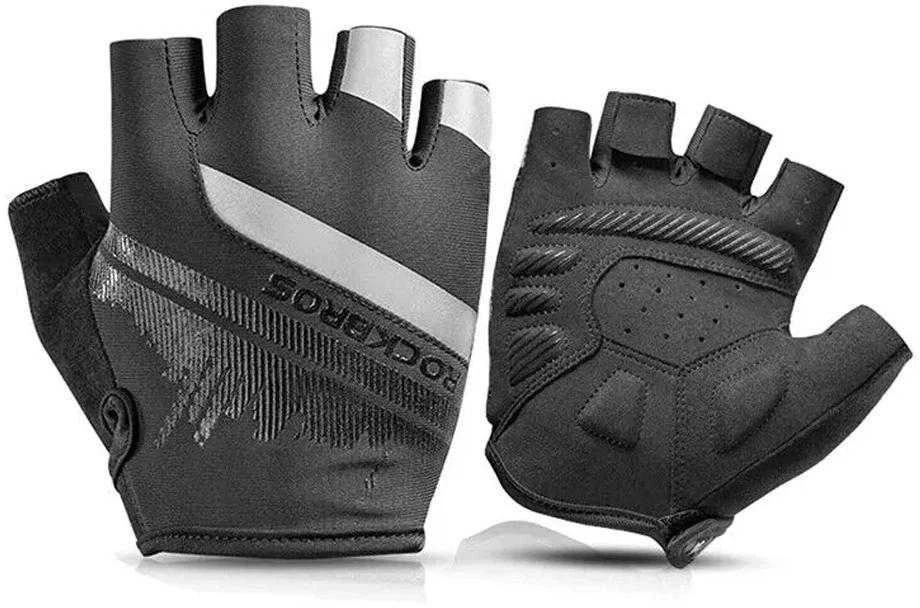 Rockbros S247 L dviratininko pirštinės – juodos spalvos
