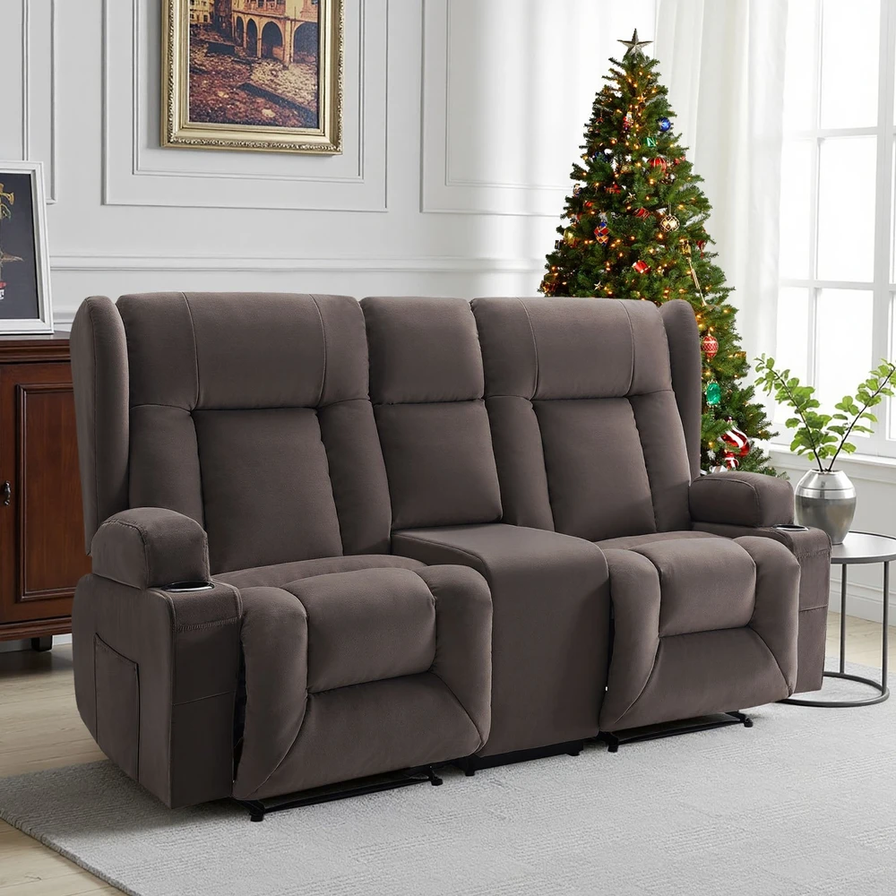 Sofa VEVOR Elektrinis lovos krėslas su masazu ir šildymu