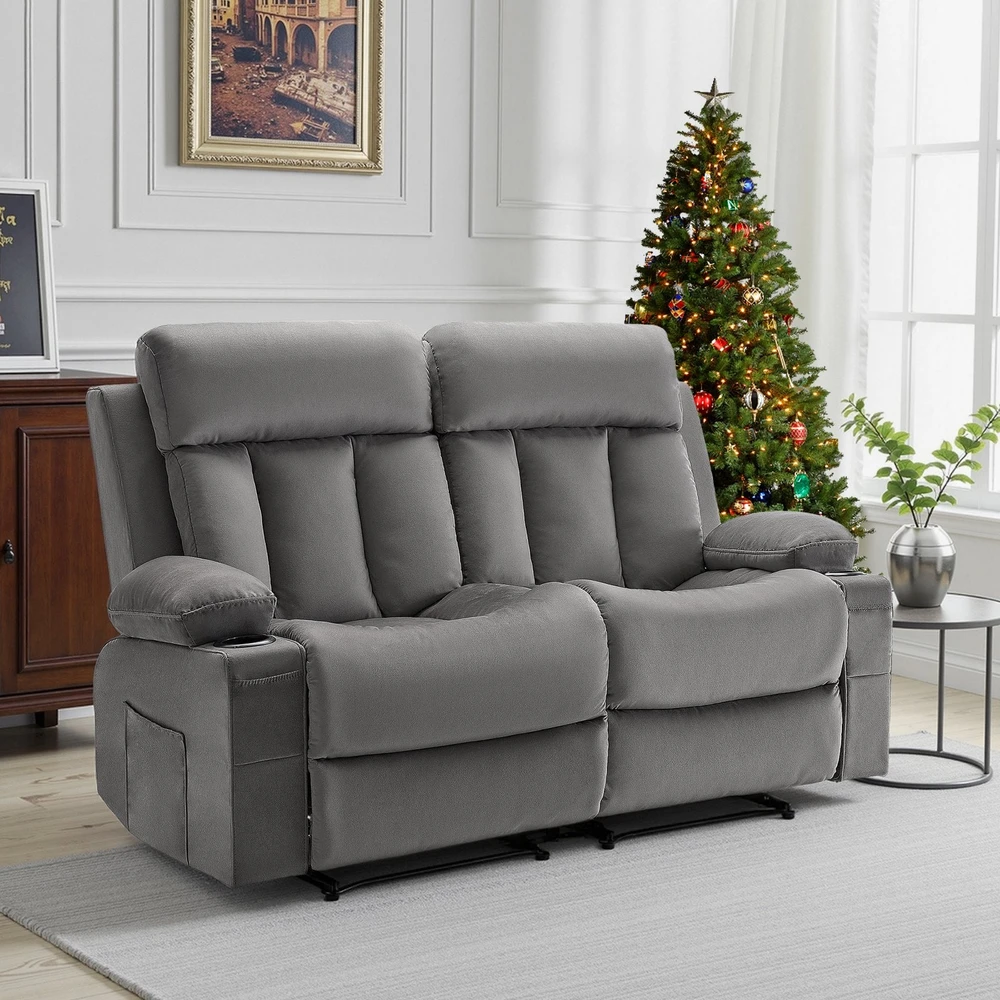 VEVOR Elektrinė dvivietė sofa su masažu ir USB
