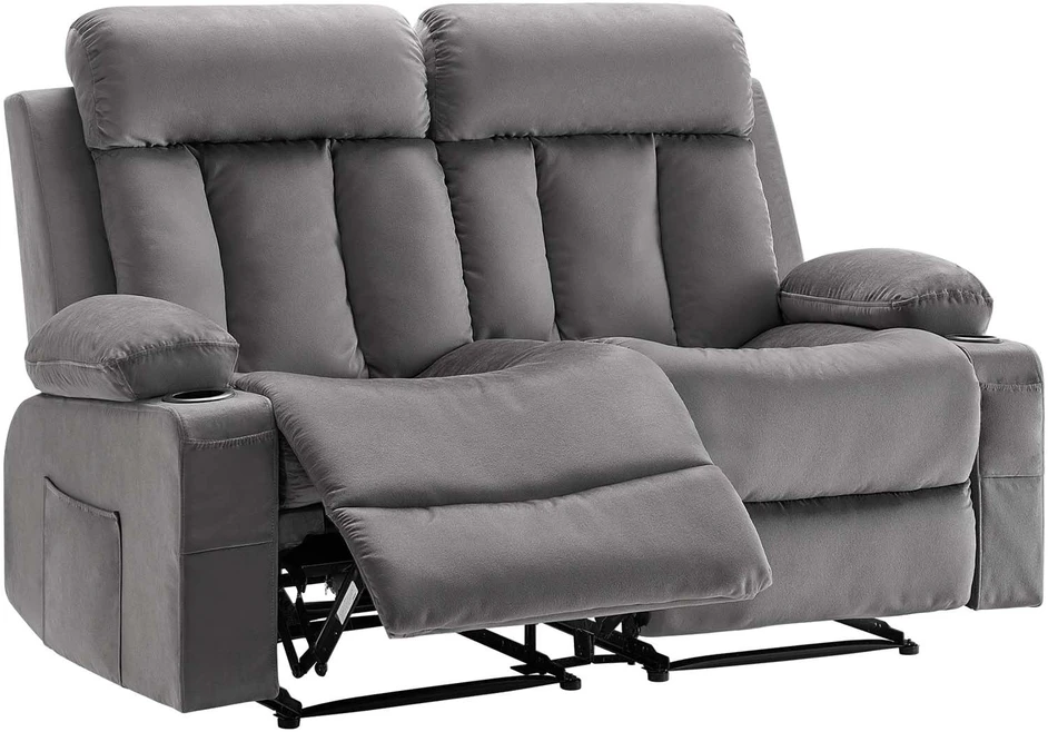 VEVOR Elektrinė dvivietė sofa su masažu ir USB