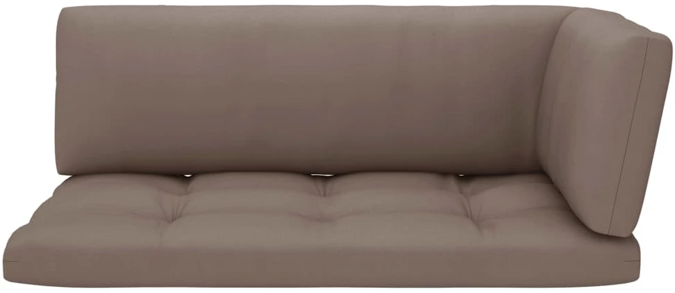 Lauko baldų komplektas Dvivietė sofa iš palečių su pagalvėlėmis, impregnuota pušis