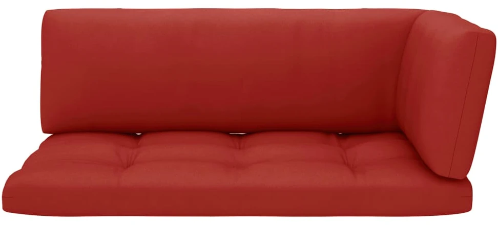 Lauko baldų komplektas Dvivietė sofa iš palečių su pagalvėlėmis, impregnuota pušis