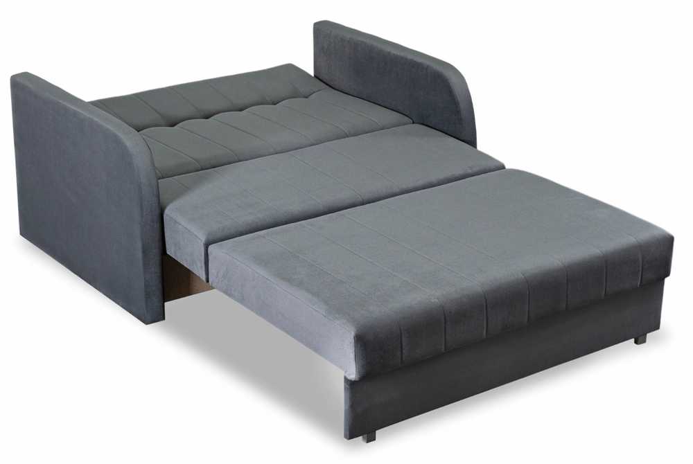 Mebel Elite MEBELELITE VERO 2 dvivietis fotelis-lova, 195 × 112 cm, pilkas