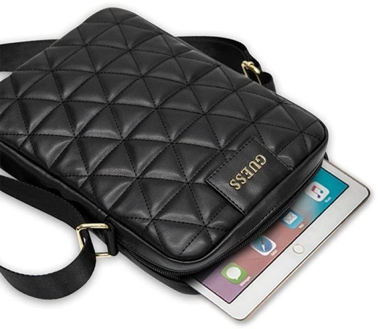 Guess Bag GUTB10QLBK 10″ juodos spalvosQuilted Planšetė Bag