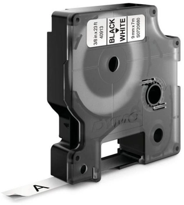 Juostelė DYMO D1 9mm x 7m, juoda ant balto / S0720680 40913