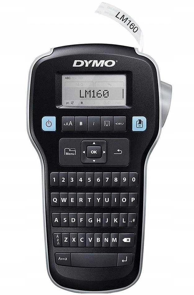 DYMO LabelManager 160 etikečių spausdintuvo pradinis rinkinys su 3 D1 etikečių juostos ritinėliais | Nešiojamasis etikečių spausdinimo aparatas | QWERTY klaviatūra | Idealiai tinka biurui ar namams