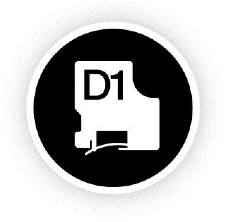 DYMO LabelManager 280™ QWY Kitcase etikečių spausdintuvas Perkėlimas terminiu būdu Vielinis D1 QWERTY