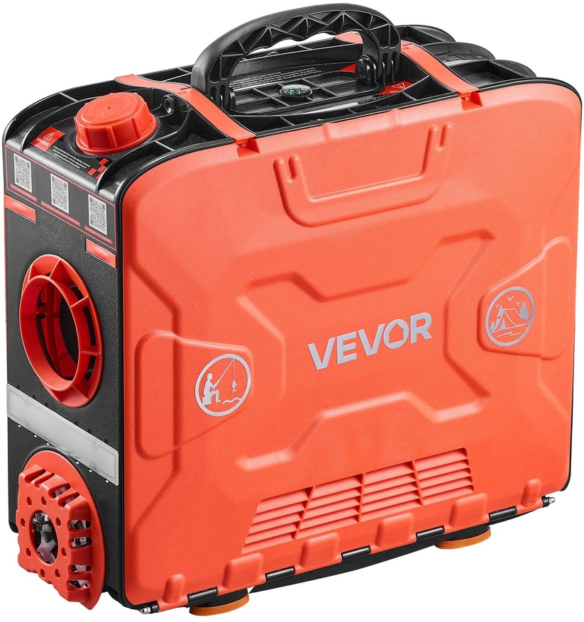 Vevor Portatyvus dyzelinis oro šildytuvas 8kW su Bluetooth valdymu ir LCD ekranu (380 x 150 x 410 mm)