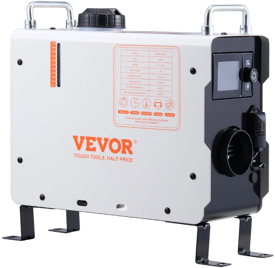 VEVOR Dyzelinis oro šildytuvas 12V/24V 2KW su Bluetooth