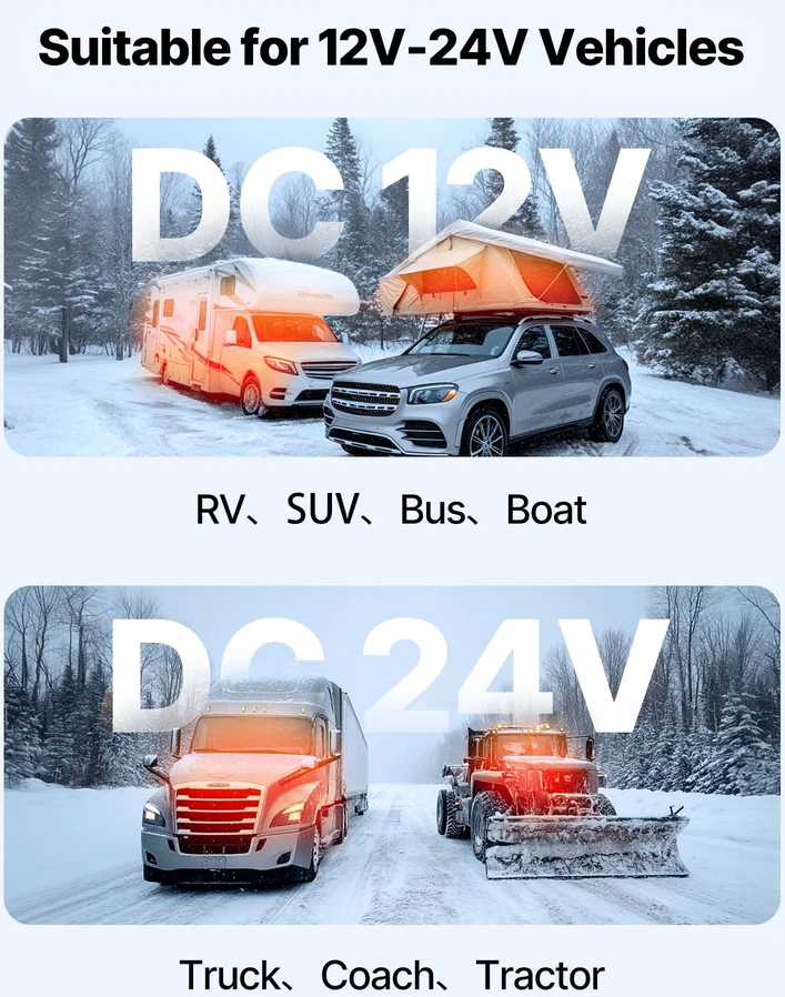 Vevor Dyzelinis oro šildytuvas 8 kW su 10L baku
