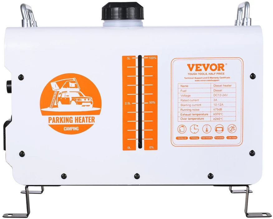 VEVOR Dyzelinis oro šildytuvas 12V/24V 8KW su Bluetooth