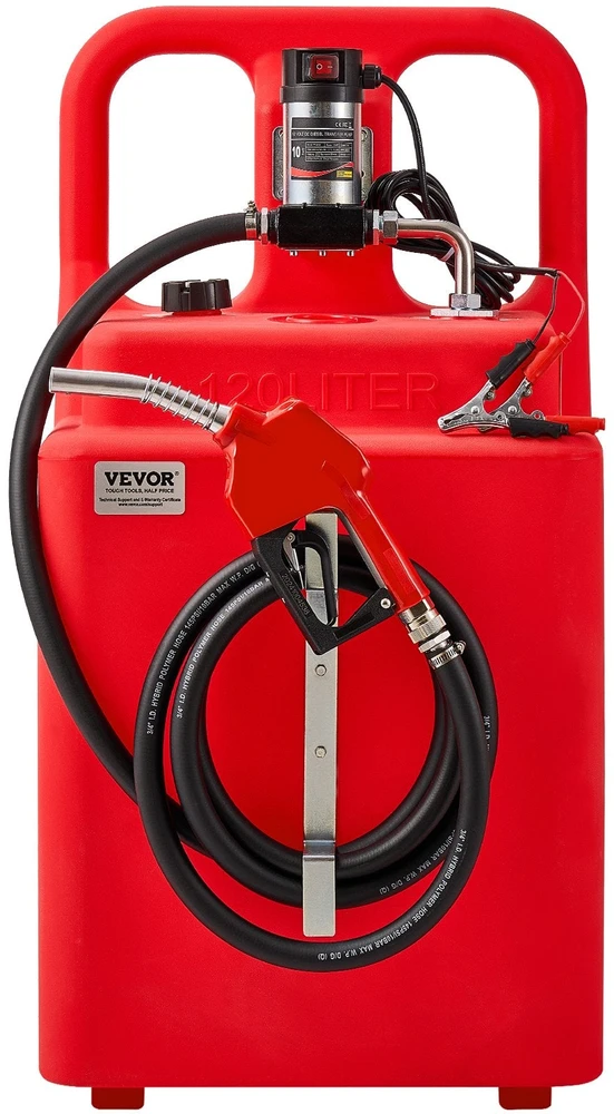 VEVOR Dyzelino perkėlimo talpa, 121 litras su elektrine pompa