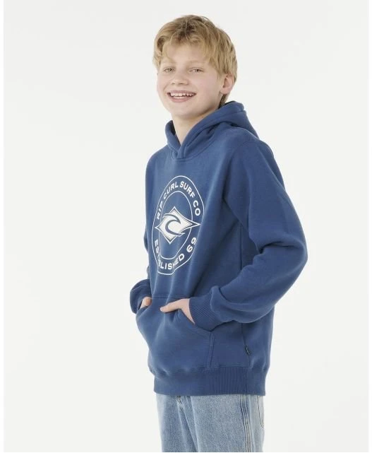 Džemperis berniukams su gobtuvu Rip Curl Stapler Hood, tamsiai mėlynas