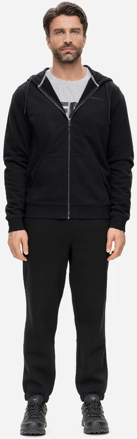 Džemperis Finntrail LOGO ZIP Juodas 6832