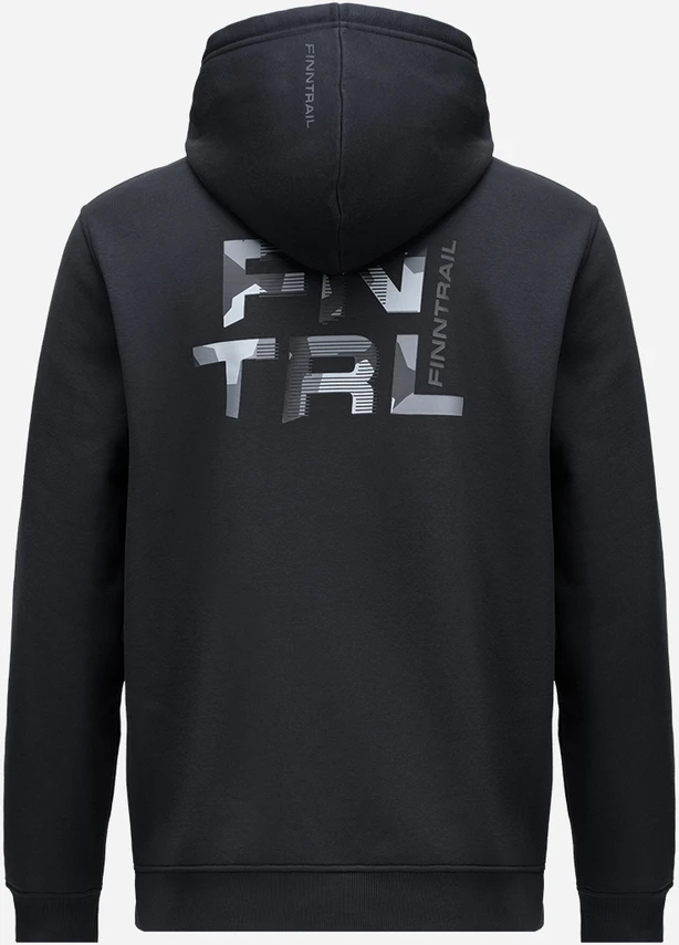 Džemperis Finntrail LOGO ZIP Juodas 6832