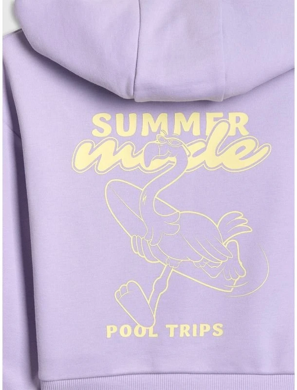 Džemperis mergaitėms su gobtuvu 4F Poolside Club