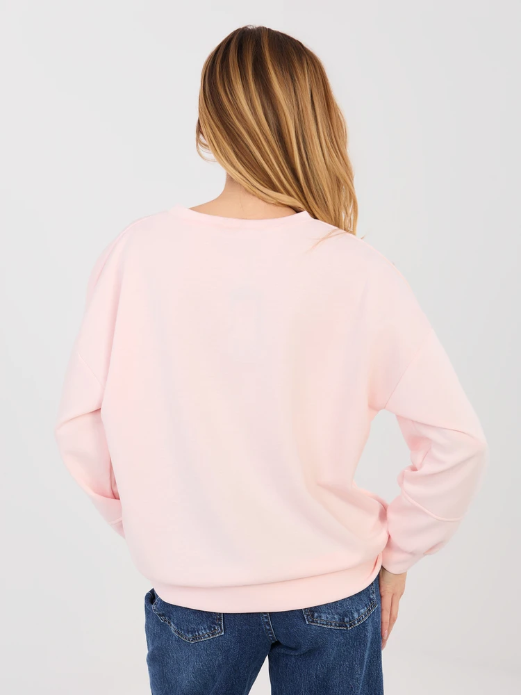 Moteriška rožinė palaidinė su spauda