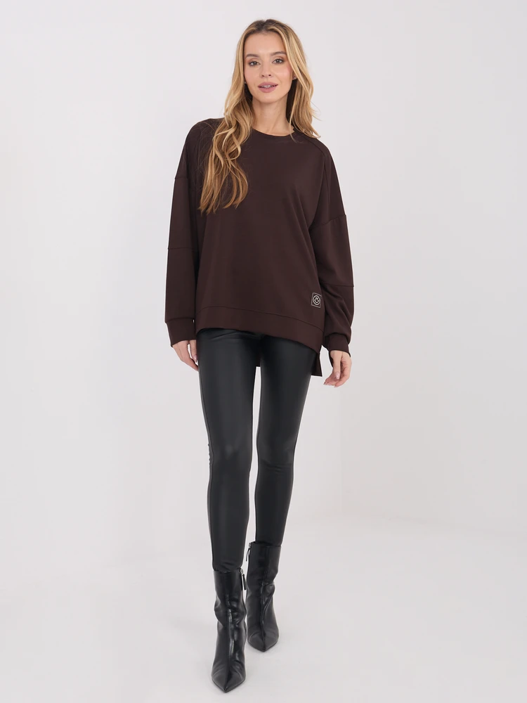 Džemperis moterims-RV-BL-A1063.96-ciemny ruda
