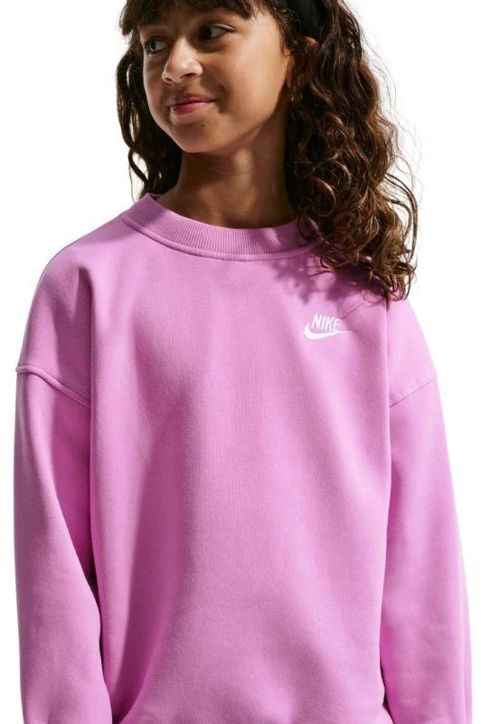 Džemperis Nike Sportswear Club Fleece Kids' rožinės spalvos FD2923 503