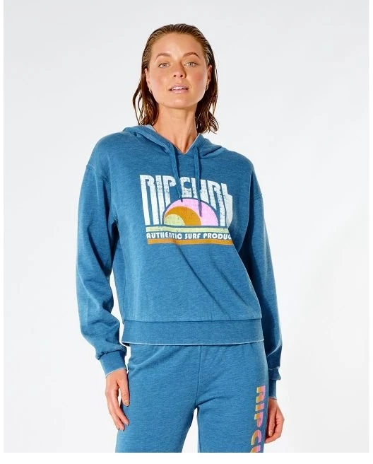 Džemperis su gobtuvu Rip Curl Wave Shapers, mėlynas