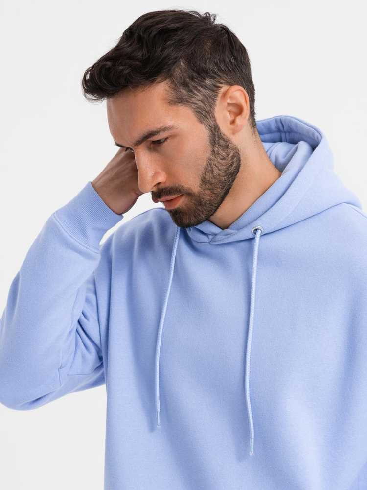 Džemperis su gobtuvu unisex levandų spalvos