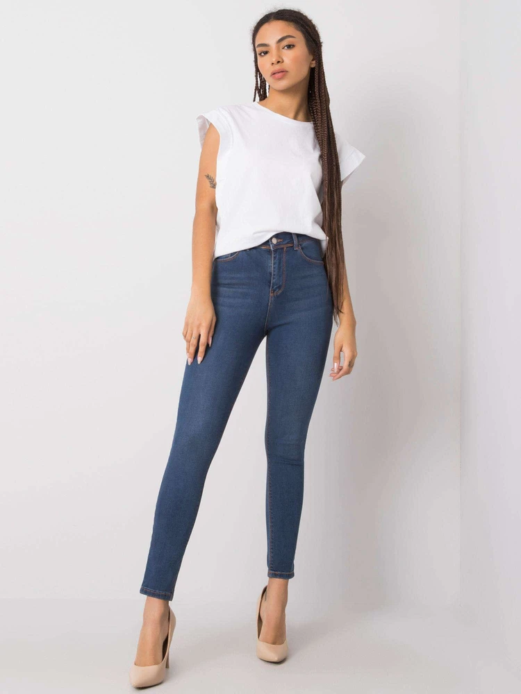 Džinsinės kelnės-319-SP-742.48-tamsiai mėlynos