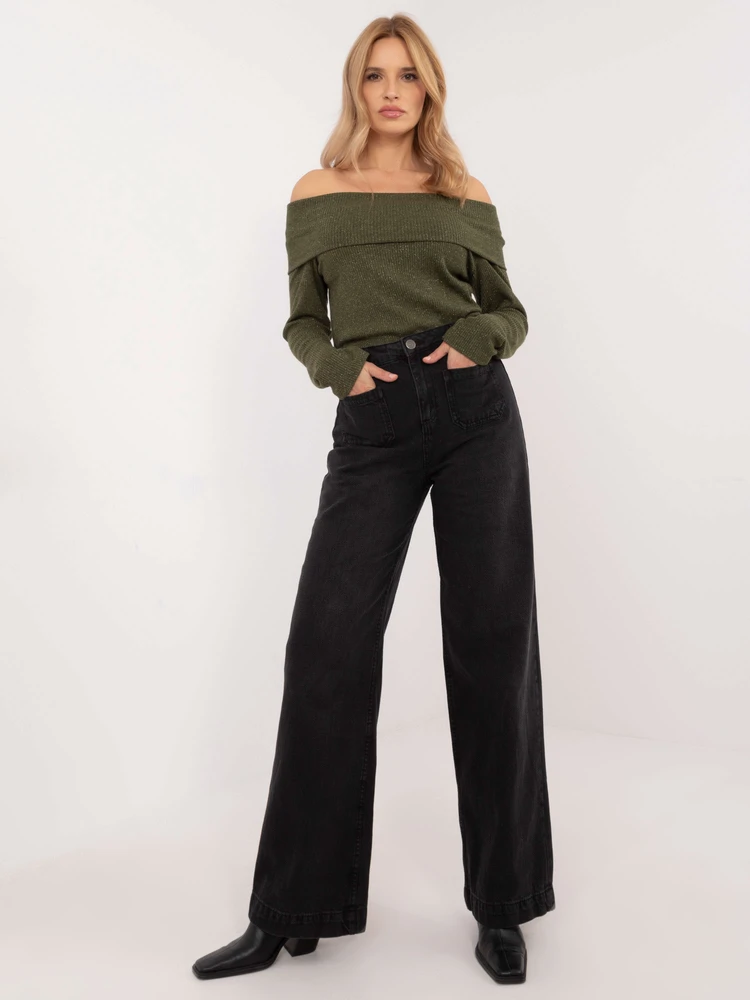 Džinsinės kelnės - D80016BD62456B150 - juodos