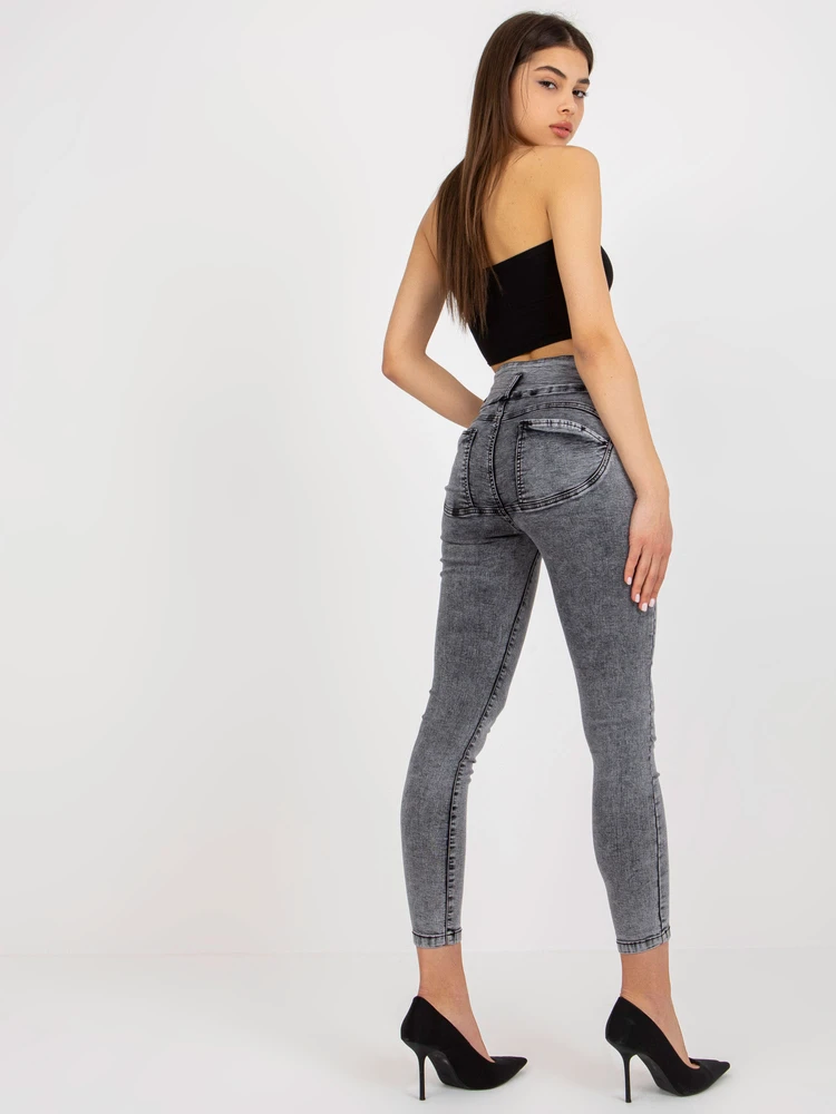 Džinsinės kelnės-NM-SP-L73.79P-tamsiai pilkos