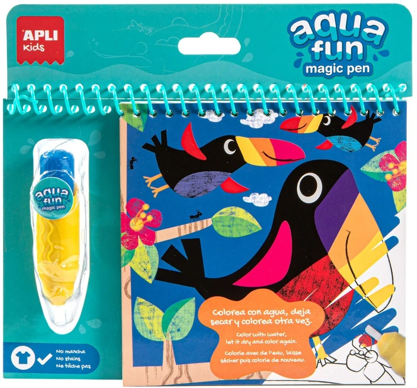 Apli Kids Spalvinimo knygelė "Gyvūnai" su vandens pieštuku