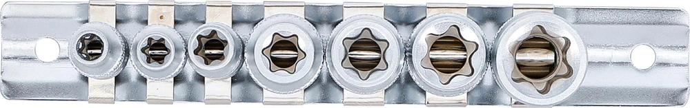 E TIPO GALVUČIŲ RINKINYS | 6,3 MM (1/4") / 10 MM (3/8") KVADRATINĖ JUNGTIS | E6–E16 | 7 VNT. (2027)