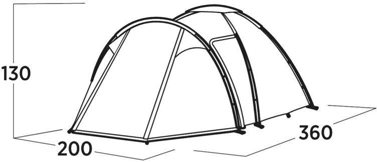 Easy Camp Lomsdal 3 - trivietė šeimyninė palapinė (120479)